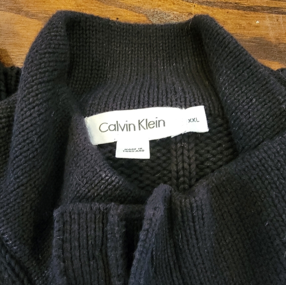 Men's Calvin Klein 3/4 button-up sweater size XXL - Picture 3 of 5